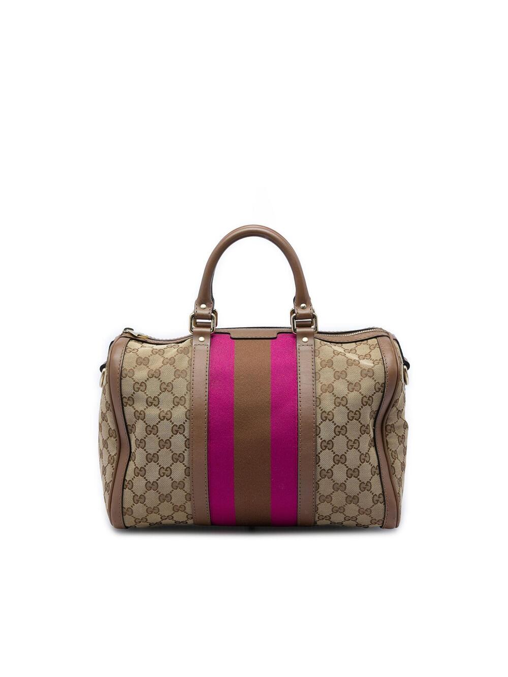 Gucci Vintage Web Boston Bag Gg Canvas #367856G11B
